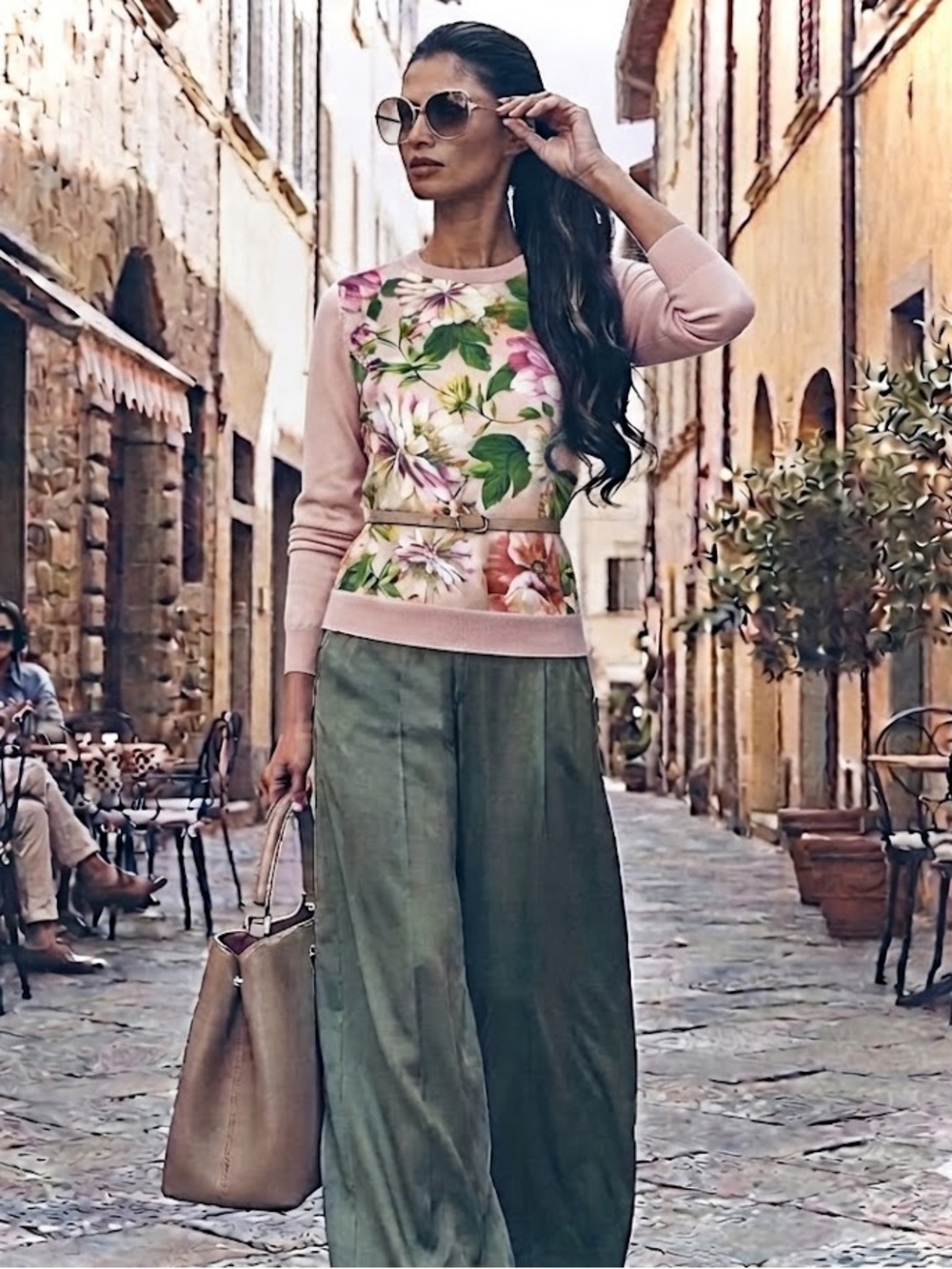 Dolce & Gabbana High Cuff Silk Sweater